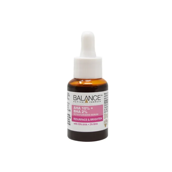 balance active aha 10 bha 2 retexturizing serum
