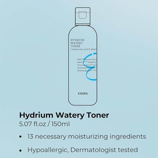 تونر آبرسان هیدریوم کوزارکس (  COSRX Hydrium Watery Toner ) - تصویر 6